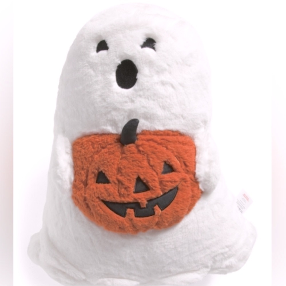 MARTHA STEWART Ghost with Pumpkin Halloween Plush, brand new!